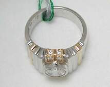 【ダイヤ　RING!】　PT９００K１８　ダイヤモンド１．２５ｃｔ！_画像2