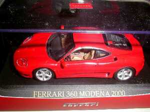 ixo 1/43 Ferrari フェラーリ360 MODENA モデナ 2000 (レッド)