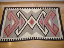 1910's-1950's ナバホ ネイティブ インディアン ブランケット ラグ ビンテージ 毛布 カーペット ホピ ズニ チマヨ chimayo navajo_画像1