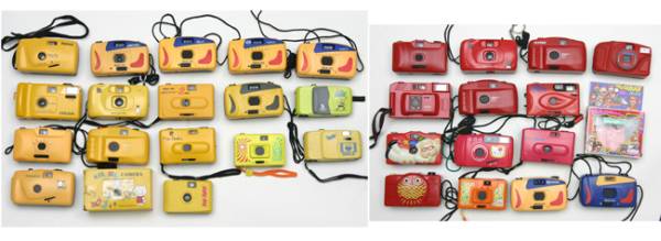 フィルム時代終了 カラフル フィルムカメラ希少品260種類 フィルム時代終了 カラフル フィルムカメラ希少品260種類