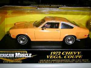 A.M 1/18 CHEVY VEGA シェビー ベガ クーペ 1972 (Dイエロー)