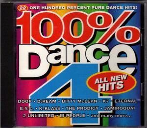 Σ 22曲入 CD/100% DANCE 4/Michelle Gayle Jamiroquai Deep Forest The Doobie Brothers The Prodigy Frankie Goes To Hollywood