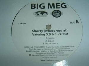 12inch【Big Meg/O.D/Buckshot】Shorty(Where You At)●即決
