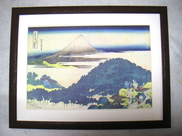 هوكوساي كاتسوشيكا ستة وثلاثون منظرًا لجبل فوجي أوياما إنزاماتسو مستنسخة بأوفست بإطار خشبي اشتريه الآن, تلوين, أوكييو إي, مطبوعات, لوحات فنية لأماكن مشهورة