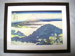 Art hand Auction Katsushika Hokusai Thirty-six Views of Mt. Fuji Aoyama Enza Pine Offsetreproduktion mit Holzrahmen Jetzt kaufen, Malerei, Ukiyo-e, drucken, Bild eines berühmten Ortes