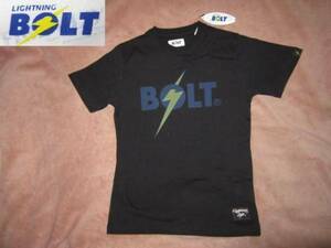 新品！ LightningBolt ライトニングボルト デカロゴ Tシャツ 黒 L サーファー サーフ SURF サーフィン bolt