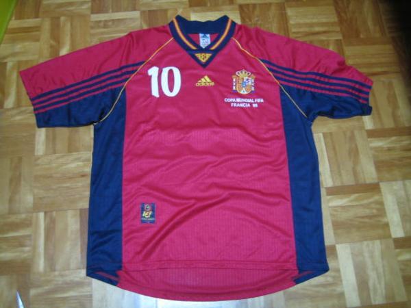 即決!送料込 98年W杯マーク入 スペイン(H)ラウール