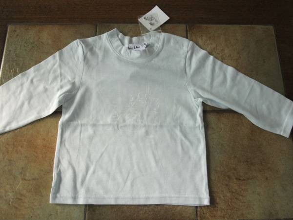 【未使用】ベビーディオール　ディオール　Dior トレーナー　グレー　刺繍　70 Baby Dior MY BABY DIOR Tシャツ 60～70cm（ベビーディオール T