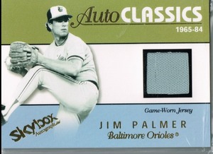 Jim Palmer HOF BAL 2004 Skybox Game Used Jersey /350