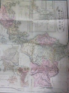  Meiji 39 year large Japan jurisdiction minute map [ Fukui prefecture ] Fukui city / Tsuruga block /. raw block city street map 