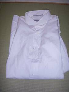  повторный .. снижение цены *ivu* солнечный rolan * дизайн воротник рубашка с длинным рукавом белый 42