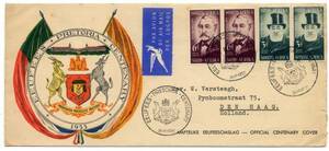 1955年 南アフリカ プレトリア 100周年記念 公用特印封書◆aa-58