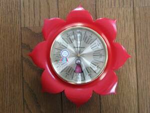 fuji　color　barometer（フジカラーバロメーター）花形　気圧計