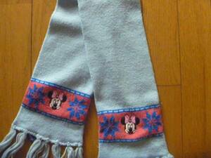  used minnie. muffler light blue 800 jpy 