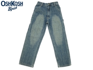 KJ39★美品★OSH KOSH オシュコシュ★人気のヴィンテージウォッシュ加工デニム ペインター イージーパンツ 120