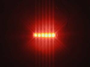 防水 12V 6連LED マーカー / LEDライト / 水中マーカー 赤色 3個