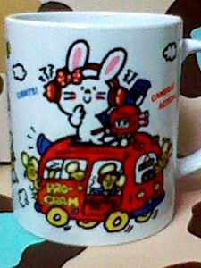 バニー＆マッティ bunny&matty 水森亜土 マグカップ 陶器製 新品