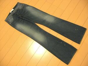 *. price cut * new goods Paper Denim *Static25 white paint boots cut 