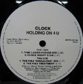 $ CLOCK / HOLDING ON 4 U (WMCSX 40019) Y50?　ヴェルファーレヒット！ レコード盤