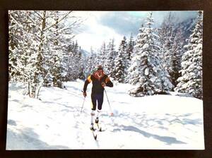 フランスのポストカード neige et soleil スキー ビュバー A