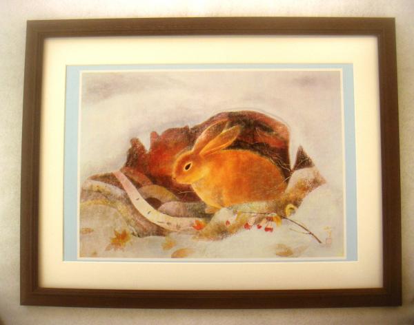 ◆Kazuko Gokura Awaited Spring Art Print with Frame Buy It Now◆, Painting, Japanese painting, Flowers and Birds, Wildlife