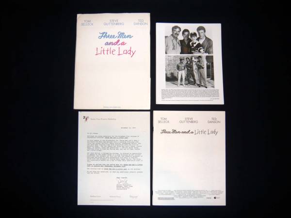„Three Men and a Little Lady – Original-Pressemappe für die US-Ausgabe, Film, Video, Filmbezogene Waren, Foto