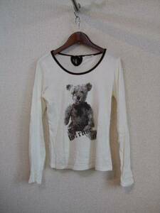 LESTROSE bear print long sleeve cut and sewn (USED)10915②