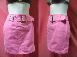 USED pants skirt size W61 pink 