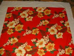  handmade, cotton 100%,98cm. furoshiki, yellow hibiscus 