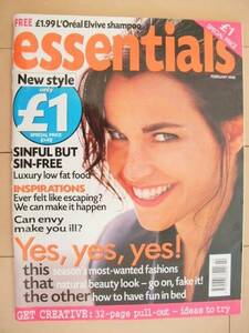即決　essentials　イギリスの女性向けの雑誌　送料185円