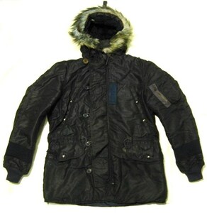 実物 ビンテージ N-3A Fruhauf S.W.Garment Co. sizeS（M~L相当） 延長腕 濃紺 ジャケット