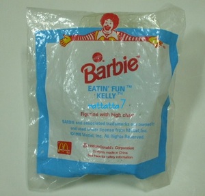 *McDonald's*Happy Meal Toys*Barbie*EATIN FUN KELLY* Barbie * Kelly * McDonald's * unopened 1