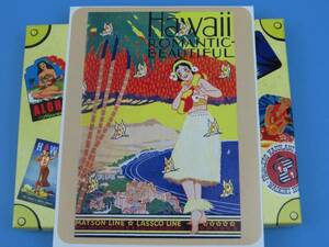 ▽▼69101▼▽＜LE*トラベルステッカー＞ALOHA HAWAIIAN*HAWAII ROMANTIC BEAUTIFUL