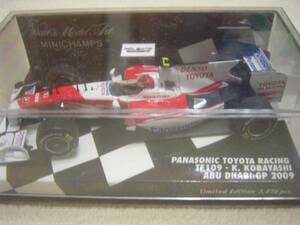 1/43　MINICHAMPS　2009年アブダビGP　トヨタTF109　小林可夢偉