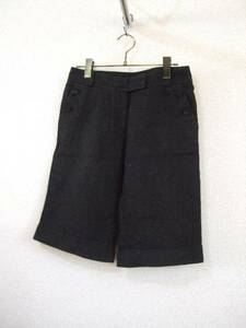 nonsens black silver lame go in shorts (USED)71115