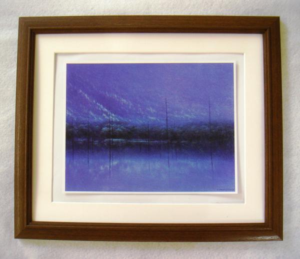 ●Hisashi Sumiyoshi Blue Lake offset reproduction, wooden frame included, immediate purchase●, Artwork, Painting, others