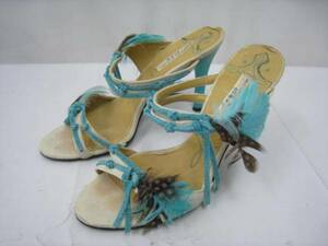  Seven Twelve Thirty feather leather sandals 35 1/2