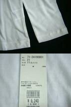 タグ付き・未使用◆イネドINED／丸首長袖Tシャツ白11号9,240円_画像3