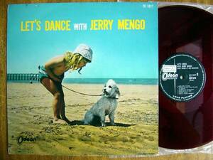 【LP】レッツダンスヤングヤング(CV1017東芝音工ODEON少女+犬ジャケ赤盤ボサノバ/デサフィナード/シャドウズLET'S DANCE WITH JERRY MENGO)