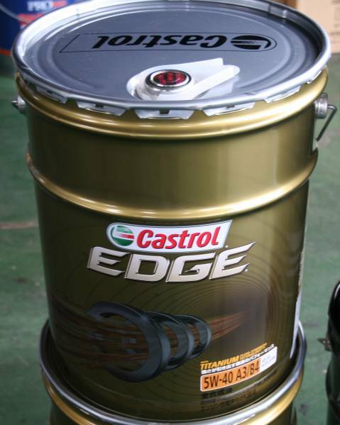 ☆ Castrol EDGE 5W-40. SPI-SN. 100％化学合成オイル！20L.