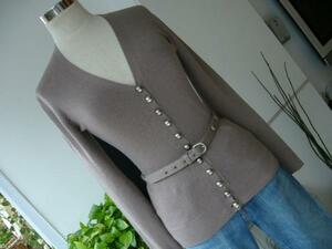 LV* Vuitton. knitted blouson * belt attaching 