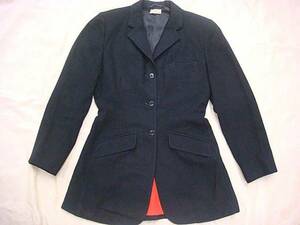  Vintage rare Portugal made 40S 50S horse riding lai DIN g wool tailored jacket rare rare article 3 button lady's custom-made 
