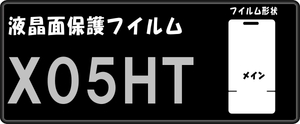 X05HT用 液晶面+操作部付　保護シールキット４台分抗菌