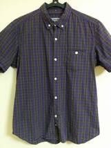 nonnative チェックシャツ CHECK SHIRT ノンネイティブ 2 半袖 紫 茶 白 黒 ブラック ホワイト ハーフ_画像1