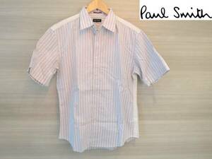 ★Paul Smith★（ポールスミス）ストライプ半袖シャツ/M/薄紫