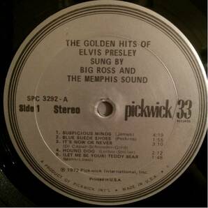 BIG ROSS LP ELVIS PRESLEY'S GOLDEN HITS ロカビリーの画像3