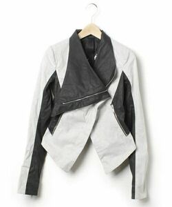 garethpughガレスピュー バイカラー変型ジャケット　jacket 00s archive gareth pugh ifsixwasnine rick owens l.g.b. super rare