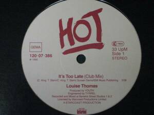 Louise Thomas - It's Too Late // 5点で送料無料!!! 12''