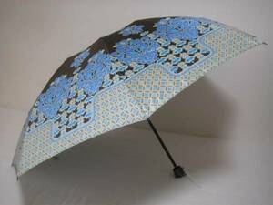 { new goods } Anna Sui | umbrella * rain for . umbrella * folding umbrella [ burnt tea × blue group ]