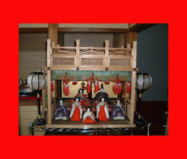 :Sofortige Entscheidung [Puppenmuseum] Hina Genji Frame U138 Japanische Puppe, Hina-Palast, Hina-Puppen, Gehen, Jahreszeit, Jährliche Veranstaltungen, Puppenfest, Hina-Puppen